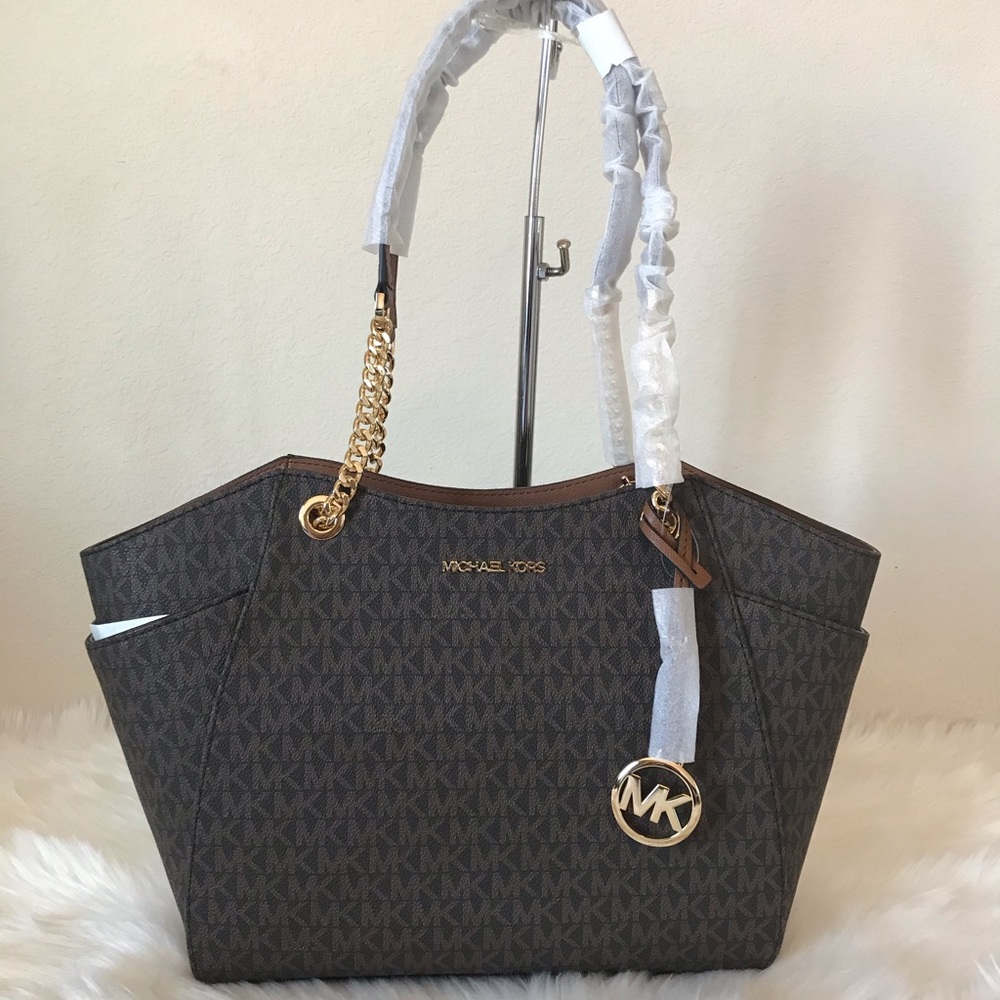 Michael Kors Jet Set Large Logo Tote Bag
